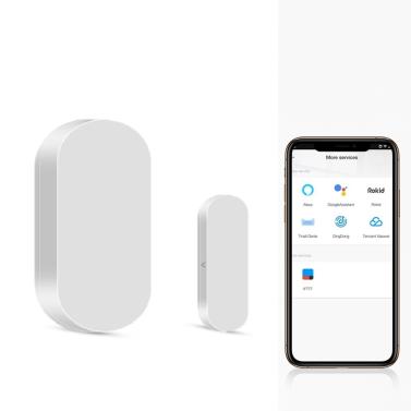 Senzor pentru usi si ferestre smart Zigbee Tosyco compatibil cu Tuya, Google Home, Amazon Alexa