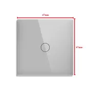 Panou mini intrerupator simplu cu touch (tactil) din sticla Tosyco