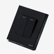 Intrerupator dublu mecanic cu rama din plastic Tosyco