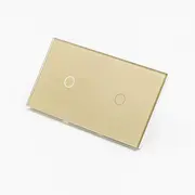 Intrerupator simplu + simplu cu touch (tactil) din sticla 1000W Tosyco