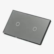 Intrerupator simplu + simplu cu touch (tactil) din sticla 1000W Tosyco