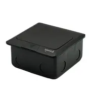 Priza dubla incastrabila in pardoseala, pop-up, din aluminiu, Tosyco