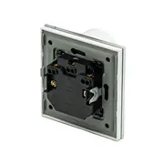 Priza schuko dubla pentru o doza cu rama din sticla Tosyco