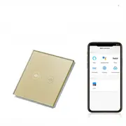 Intrerupator draperie / jaluzele smart WIFI cu touch (tactil) din sticla 600W Tosyco compatibil cu Tuya, Google Home, Amazon Alexa