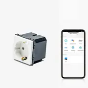 Modul priza schuko smart Zigbee monitorizare consum Tosyco compatibila cu Tuya, Google Home, Amazon Alexa
