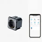 Modul priza schuko smart Zigbee monitorizare consum Tosyco compatibila cu Tuya, Google Home, Amazon Alexa