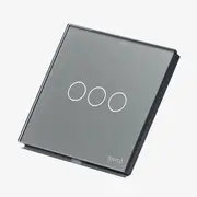 Intrerupator triplu RF433 cu touch (tactil) din sticla 1000W Tosyco