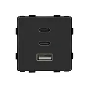 Modul priza incarcator Fast Charge GaN 65W 1x USB Type-A 2x Type-C Tosyco
