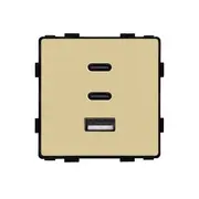 Modul priza incarcator Fast Charge GaN 65W 1x USB Type-A 2x Type-C Tosyco