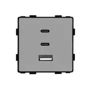 Modul priza incarcator Fast Charge GaN 65W 1x USB Type-A 2x Type-C Tosyco