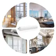 Kit sina pentru perdele / draperii extensibila 2.2m-4m automarizare cu motor electric smart Zigbee ML40 cu acumulator Tosyco si telecomanda compatibil cu Tuya, Google Home, Amazon Alexa