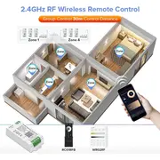 Controler banda LED Monocolor SMART WIFI C01W Tosyco compatibil cu Tuya, Google Home, Amazon Alexa
