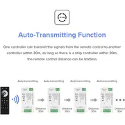 Controler banda LED Monocolor SMART WIFI C01W Tosyco compatibil cu Tuya, Google Home, Amazon Alexa