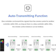 Controler banda LED RGBCCT SMART WIFI C05W Tosyco compatibil cu Tuya, Google Home, Amazon Alexa