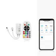 Controler banda LED RGBIC SMART WIFI Tosyco compatibil cu Tuya, Google Home, Amazon Alexa