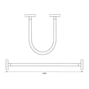 Proiector Neon Flex sina magnetica 16W 4000K 100cm 48V DC 1280 Lm Ra≥90 Tosyco