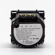 Modul intrerupator cap scara / cruce triplu cu touch (tactil) din sticla 1000W Tosyco