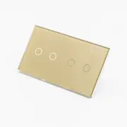 Intrerupator dublu + dublu cu touch (tactil) din sticla 1000W Tosyco