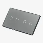 Intrerupator dublu + dublu cu touch (tactil) din sticla 1000W Tosyco