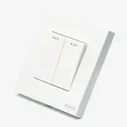 Intrerupator dublu mecanic cu rama din plastic Tosyco