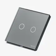 Intrerupator cap scara / cruce dublu cu touch (tactil) din sticla 1000W Tosyco