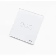 Intrerupator cap scara / cruce triplu cu touch (tactil) din sticla 1000W Tosyco