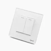 Intrerupator dublu mecanic cu rama din sticla Tosyco