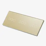Intrerupator triplu + triplu + triplu​ cu touch (tactil) din sticla 1000W Tosyco