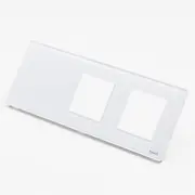Panou intrerupator dublu touch + priza dubla din sticla Tosyco