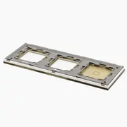 Panou intrerupator simplu touch + priza dubla din sticla Tosyco