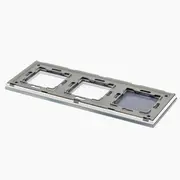 Panou intrerupator simplu touch + priza dubla din sticla Tosyco