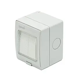 Intrerupator dublu cap scara aplicat pentru exterior IP55 Tosyco