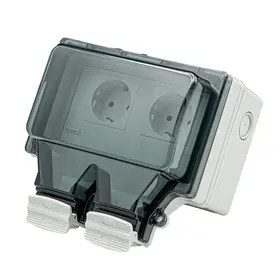 Priza schuko dubla pentru exterior IP66 Tosyco