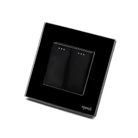 Intrerupator dublu mecanic cu rama din sticla Tosyco