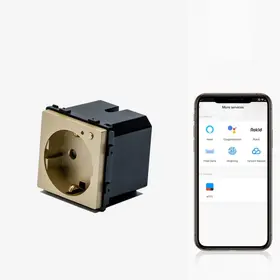 Modul priza schuko smart WIFI Tosyco compatibila cu Tuya, Google Home, Amazon Alexa