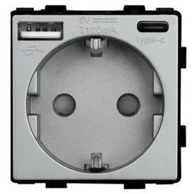 Modul priza schuko + Usb Type C + Usb Type A 2.4A