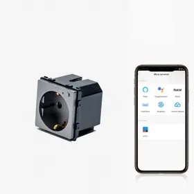 Modul priza schuko smart Zigbee Tosyco compatibila cu Tuya, Google Home, Amazon Alexa