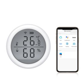 Senzor temperatura si umiditate LCD smart WIFI Tosyco compatibil cu Tuya, Google Home, Amazon Alexa