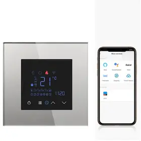 Termostat ambiental pentru centrala termica smart Zigbee Tosyco compatibil cu Tuya, Google Home, Amazon Alexa