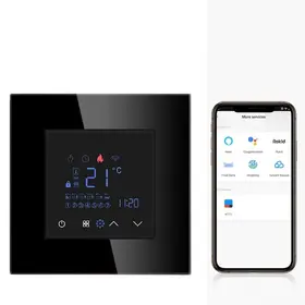 Termostat ambiental pentru centrala termica smart Zigbee Tosyco compatibil cu Tuya, Google Home, Amazon Alexa