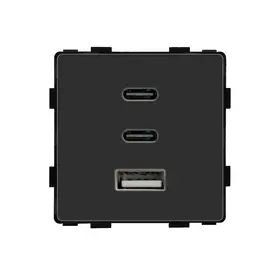 Modul priza incarcator Fast Charge GaN 65W 1x USB Type-A 2x Type-C Tosyco