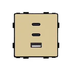Modul priza incarcator Fast Charge GaN 65W 1x USB Type-A 2x Type-C Tosyco