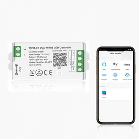 Controler banda LED CCT SMART WIFI C02W Tosyco compatibil cu Tuya, Google Home, Amazon Alexa