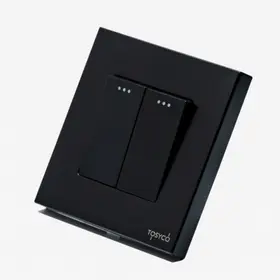 Intrerupator dublu cap scara mecanic cu rama din plastic Tosyco