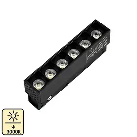 Proiector grila sina magnetica 6W 3000K 11cm 48V DC 480Lm 24° Ra≥90 Tosyco