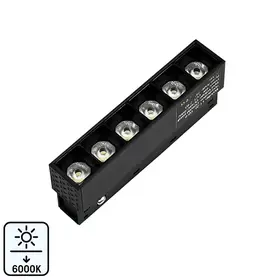 Proiector grila sina magnetica 6W 6000K 11cm 48V DC 480Lm 24° Ra≥90 Tosyco