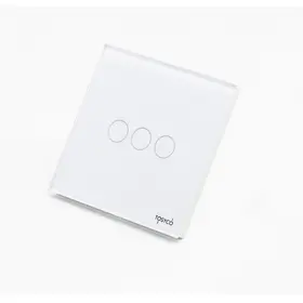 Panou intrerupator triplu cu touch (tactil) din sticla Tosyco