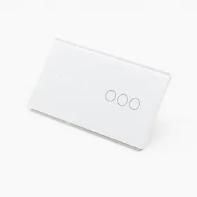 Intrerupator triplu + triplu cu touch (tactil) din sticla 1000W Tosyco