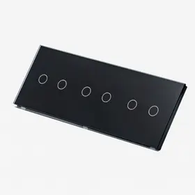 Intrerupator dublu + dublu + dublu cu touch (tactil) din sticla 1000W Tosyco