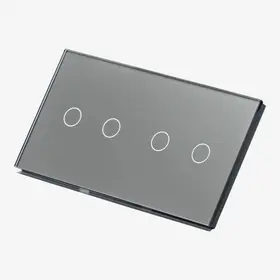 Intrerupator dublu + dublu cu touch (tactil) din sticla 1000W Tosyco